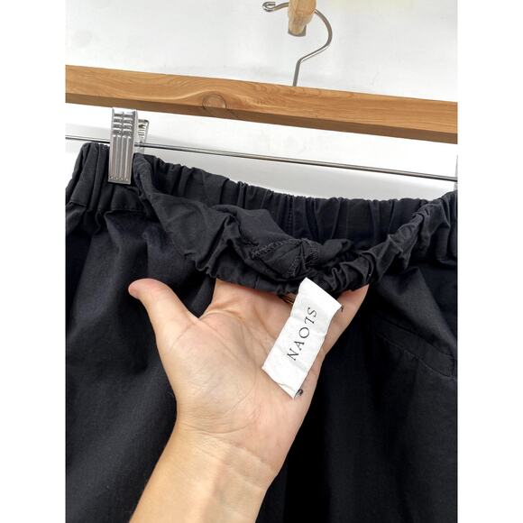 by Sloan 2 black poplin wide leg pants - Picture 5 of 7